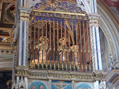 Canopy of San Giovanni where the  heads of Peter & Paul are preserved
